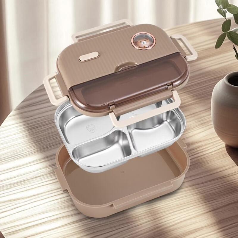 Zhi Shi 304 Stainless Steel 4-Compartment Insulated Lunch Box