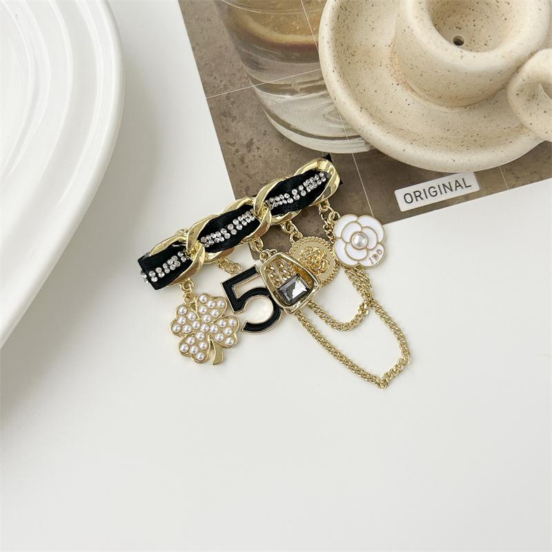 Camellia  Pearl Flower Brooches For Women'S Clothing Brooch Gift For Girl Friend Accessories For Jewelry