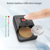 Button Battery Charger 4.20V Portable Charging Dock Base Button Cell Battery Charging Tool with LED Indicator for LIR102