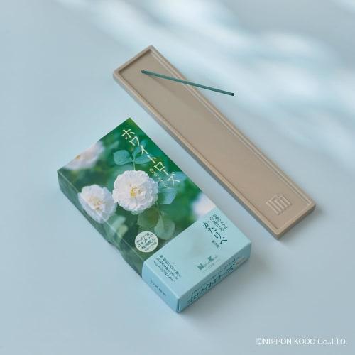 Kataribe White Rose Incense, 100g, by Nippon Kodo, Low Smoke