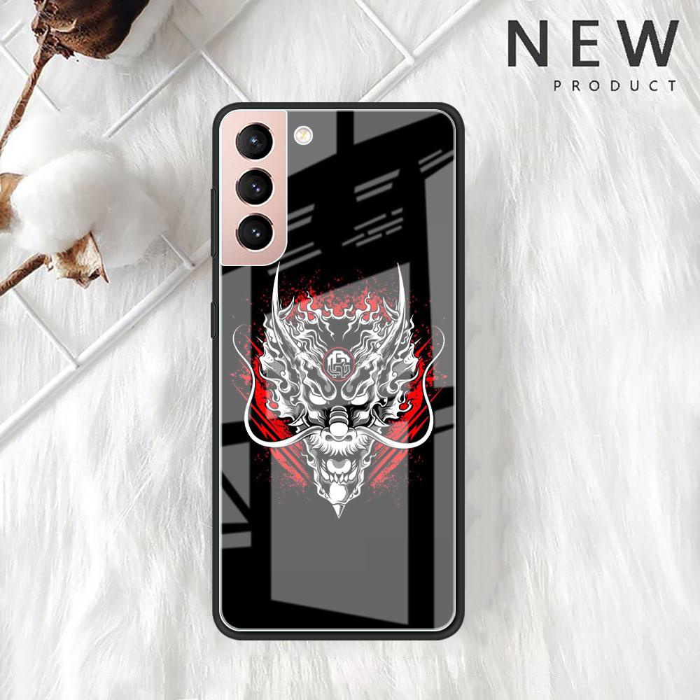 Husă de Sticlă cu Animal Tigru Pentru Samsung Galaxy S22 S20 FE S21 Plus Husă Telefon S10 5G S9 Note 20 Ultra 10 Lite Carcasă