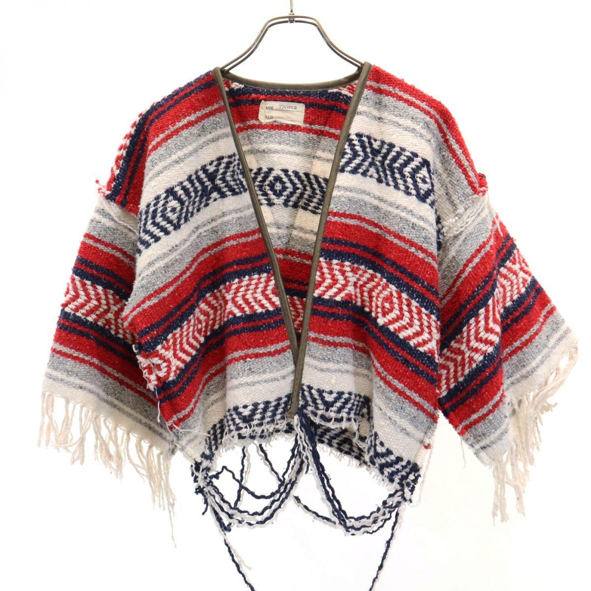 

77circa сделано в Японии 7 минут рукав Вязаный жакет Женский Б/у