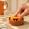 Beruhigendes Sensorisches Spielzeug Sonnenbrille Kürbis Stressabbau Spielzeug, Langsam Rückprallend Quetsch Fidget Weich Cartoon Knödel Lindernd