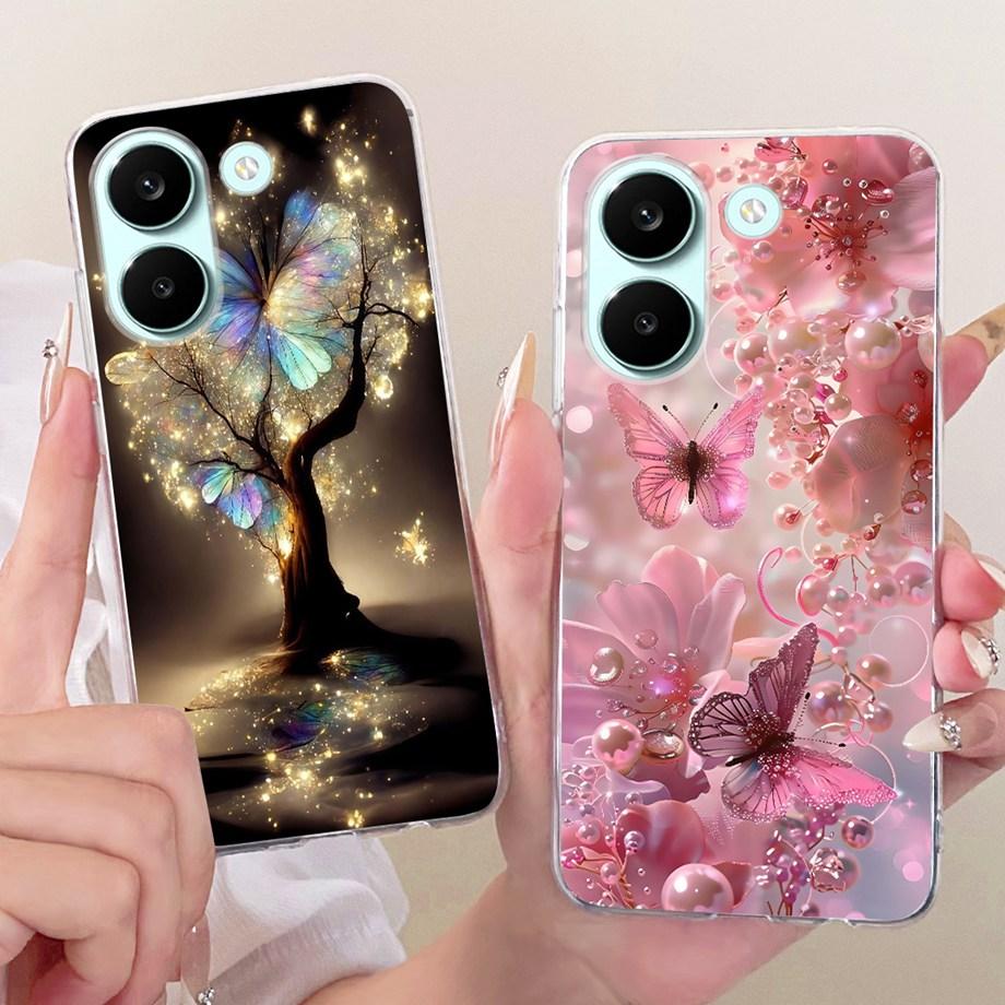 For Xiaomi Poco X8 Pro Max Phone Case Soft Silicone Cover Butterfly Dragon Cat Floral Bumper On Xiaomi Redmi Turbo 5 Max Funda