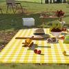 80x80inch Outdoor Picnic Blanket Non-Woven Moisture-Proof Mat for Family Camping Beach Grass Waterproof Sand Proof Travel Essential