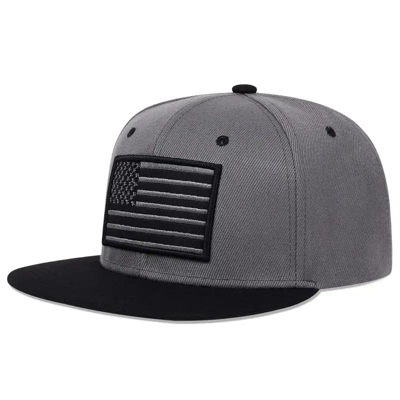 Unisex American Flag Embroidery Hip-hop Hats Spring Autumn Outdoor Adjustable Casual Baseball Caps Sunscreen Hat Sports Cap