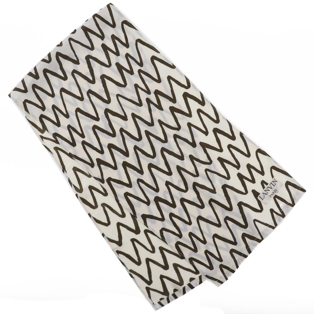 

LANVIN scarf Brown / White Women Used