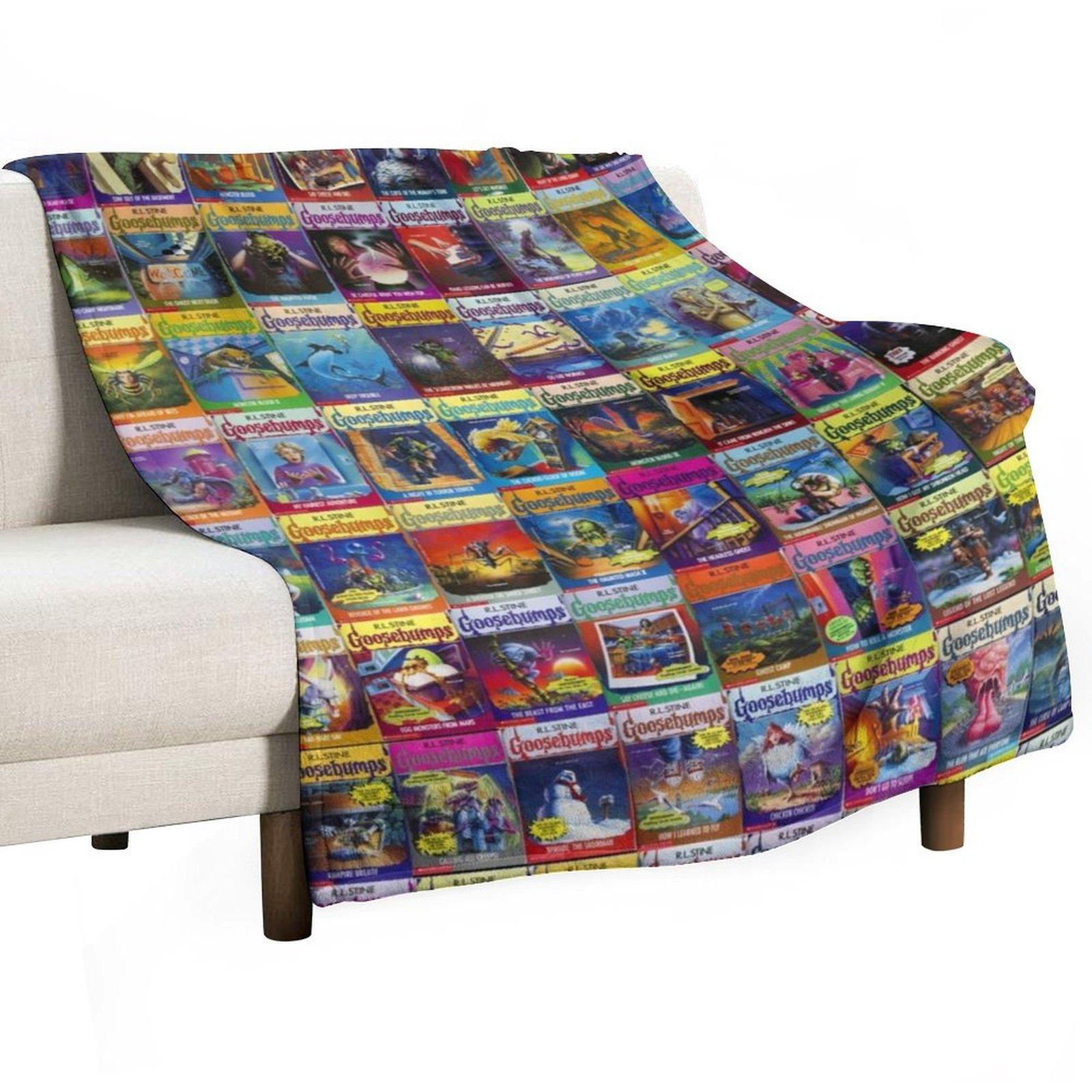 Goosebumps Masterpiece Throw Blanket Soft Plush Plaid Nap For Decorative Sofa Heavy Blankets 30x40in