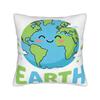 Every Day Earth Day Save Planet Square Pillow Covers Polyester Sofa  Cushion Case Cute Decorative Pillow Cover