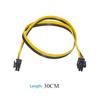 10x 30cm 6Pin To 8Pin (6+2) Breakout PCI-E Cable 18AWG For Mining Graphics Card