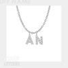 EMANCO Customized Name Necklace Personalized Zircon Letter Stainless Steel Choker Necklace Pendant Nameplate Gift Dropshipping