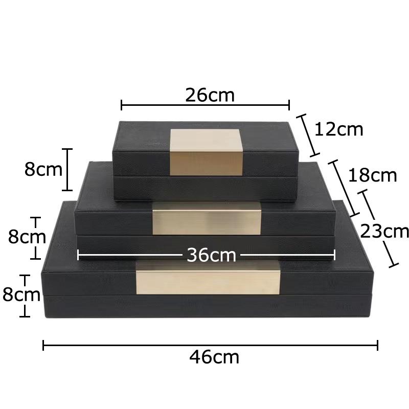 Minimalist Leather Jewelry Boxes Cosmetic Jar Dresser Table Desk Decoration Exquisite Jewelry Ring Earrings Necklace Storage Box