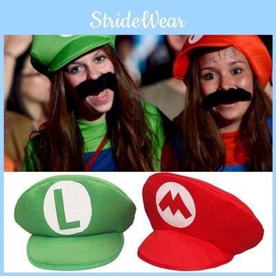 Super Bros Mario Nová Animace Cosplay Rekvizita Klobouk Luigi Bros Klobouk s Kopulí Baseballová Čepice