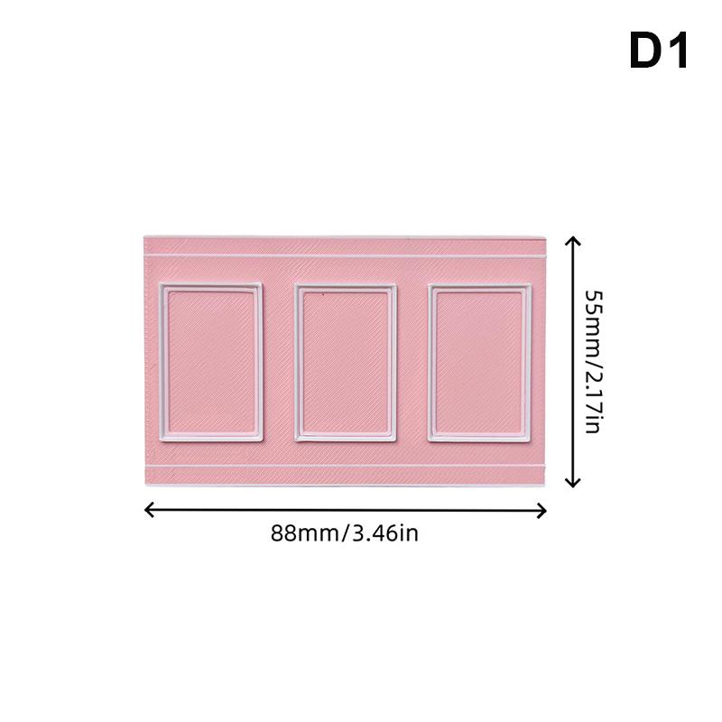 1Pcs Role Play Doll House Accessories Dollhouse Square Wall Skirt Wall Panel For Micro Landscape Window Display