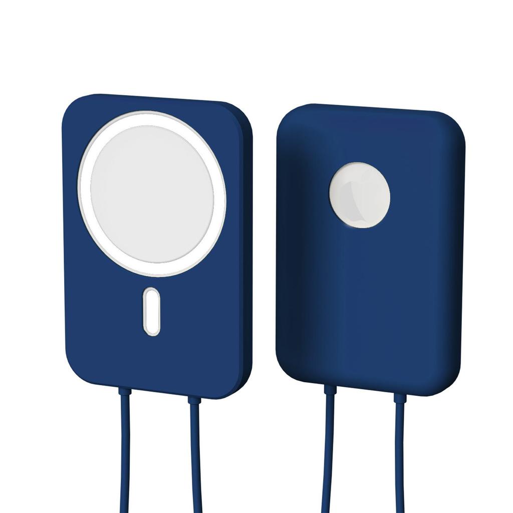 iPhone 12 MagSafe Silicone Protective Cover with Hand Strap for Mobile Power Shell