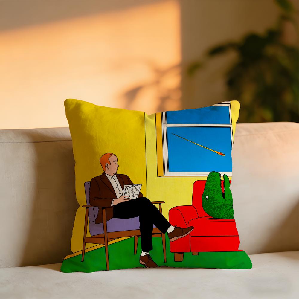 

Planet Illustration Cushion Cover Cozy Velvet Throw PillowSoft Warm Cushion For Sofa Bed 30x30 cm