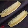 Portable Ox Horn Comb Set: Includes Wide, Moon, and Meridian Combs for Home and Travel.