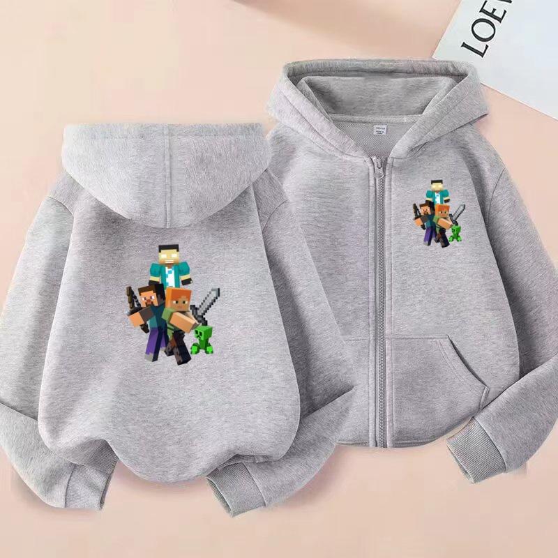Children's Hoodies with Zippers,jackets,cartoon and Anime,sportswear for Boys and Girls Aged 3 to 12, Sports Jackets and Hoodies