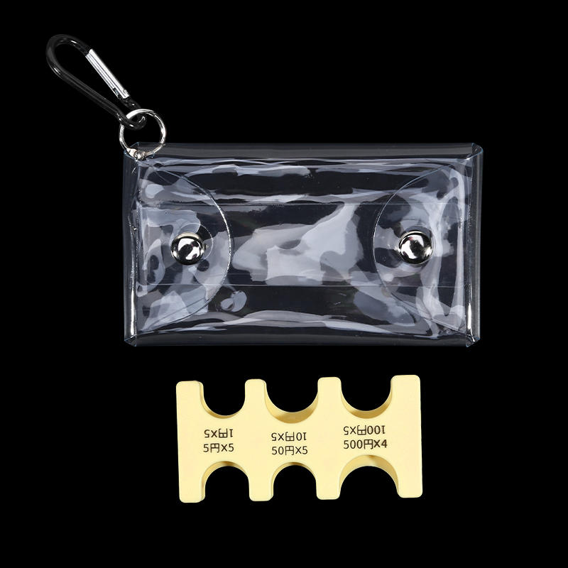 

Anti-Loss Coin Organizer Portable Coin Clip Organizer Small Wallet Loss Prevention Clip Currency Sorting Travel жовтий