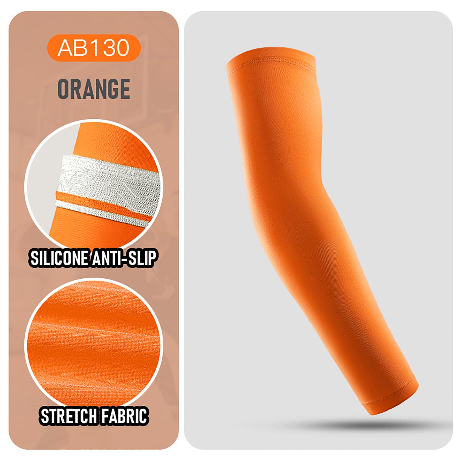 1 Stück Ellenbogenschoner Fahrrad Outdoor Schutz Ski Motorrad Armschoner Basketball Fußball Sport Ellenbogenschoner Damen Herren M orange
