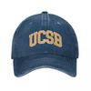 ucsb - college font Baseball Cap Hat Unisex Sunscreen Unisex Women's