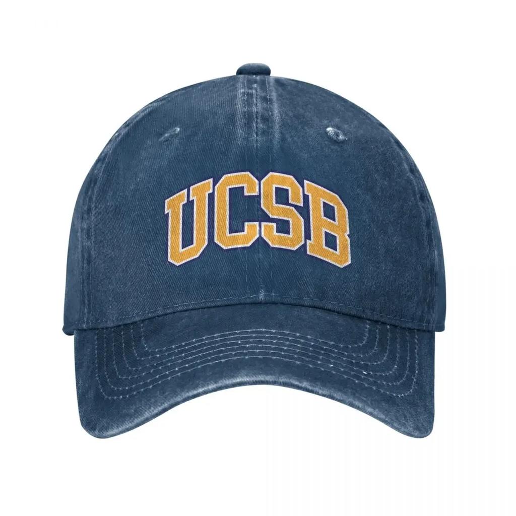ucsb - college font Baseball Cap Hat Unisex Sunscreen Unisex Women's