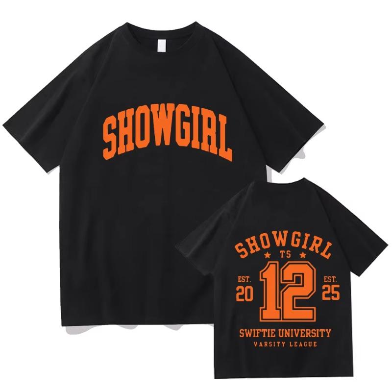 The Life of A Showgirl Tshirts New Album 2025 Tees TS Gift for Fan Clothing Summer Fashion Men Women Top High Quality T-shirt