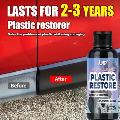 Convient pour la réparation des plastiques automobiles et des pneus, prévient la décoloration et le vieillissement, redonne de l'éclat | Convient à tous les matériaux
