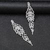 European and American New High-end Long Earrings, Crystal Bridal Wedding Dress Accessories, Fashion Hot Sale, New Year's Earrings