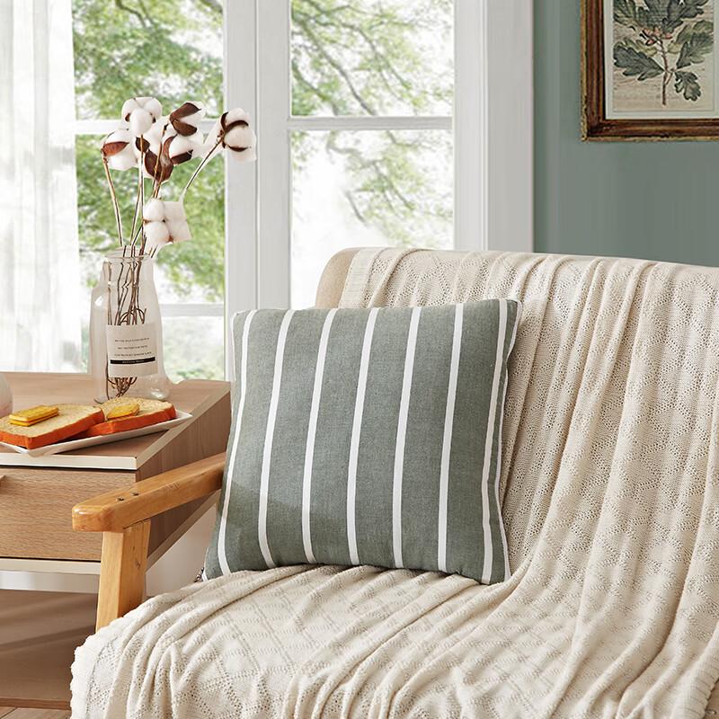 Hengyuanxiang Green Stripe Cushion Quilt