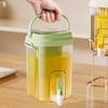 2L Drink Dispenser Large Capacity Cold Water Pitcher with Built-in Filter Tea Juice Leak-Proof Faucet Beverage Container