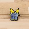 Zinc Alloy Brooch Pin Man Shape Cartoon Banana Lapel