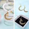 5/10/20pcs Simple Hollow Moon Small Pendant Hollow Crescent Alloy Pendant Necklace Bracelet Foot Chain Phone Chain DIY Jewelry Making