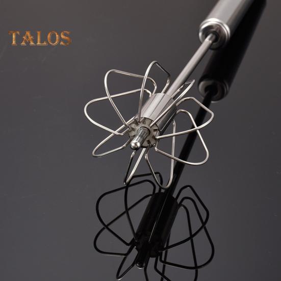 Stainless Steel Semi-Automatic Egg Beater Whisk Non-Stick Hand Push Mixer Tool for Cooking Kitchen Home Manual Rotating Egg Shaker Blender