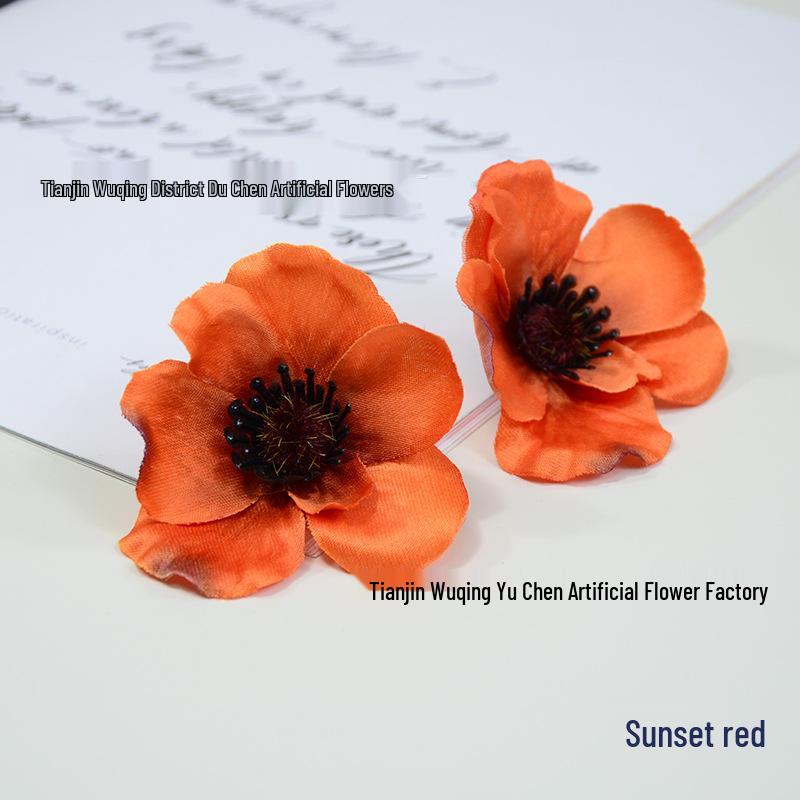 DIY Autumn Poppy Flower Heads for Wreath Making and Crafting - Oriental Poppy Simulation