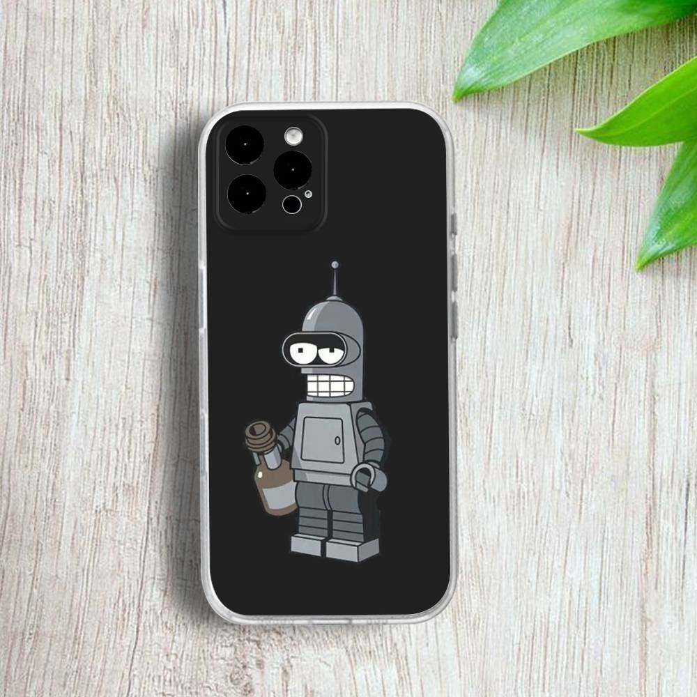 Futurama B-Bender Funny Phone Case For iPhone 17,16,15,14,13,12,11 Pro,Max,Plus,X,XS,XR,SE4,E Mini Transparent Soft Cover