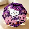 Hello Kitty Halloween 8 Ribs 3Fold Black Glue Uv Protection Umbrella Sun Protection Rainproof Compact Folding Umbrella For Travel Daily Use C9241553