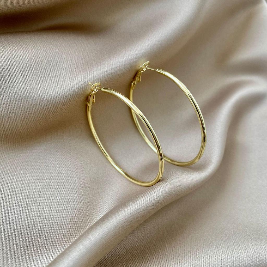 925 Silver Halo Hoop Earrings, European & American Style, Trendy Fashion Statement, Versatile Ear Jewelry