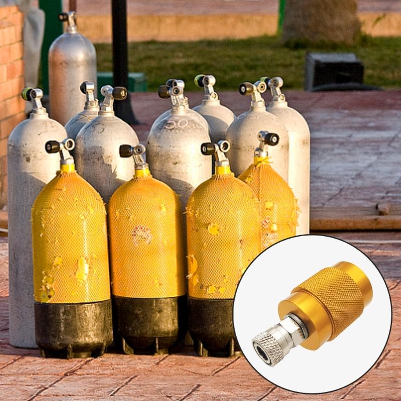 Fyllningsstationsventiler Laddningsadapter Till 5/8 Adapter 200bar Syrgastuber CO2 Snabbkopplingar Verktyg