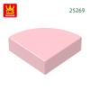 884Pcs/Lot 25269 Tile Round 1x1 Quarter Block Moc Hue Accessories Compatible featuring Brick DIY Children's Plaything Stronge Box