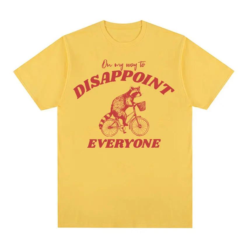 

Interesting raccoon vintage graphic T-shirt for womendisappointing me with its oversized fashion style 4XL