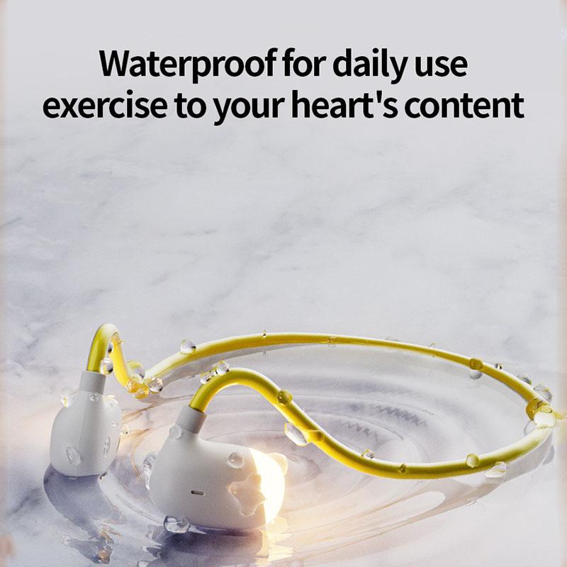Waterproof Glowing Wireless Sport Headphone Air Conduction HiFi Stereo Music Headset With HD Microphone Low Latency Transmission