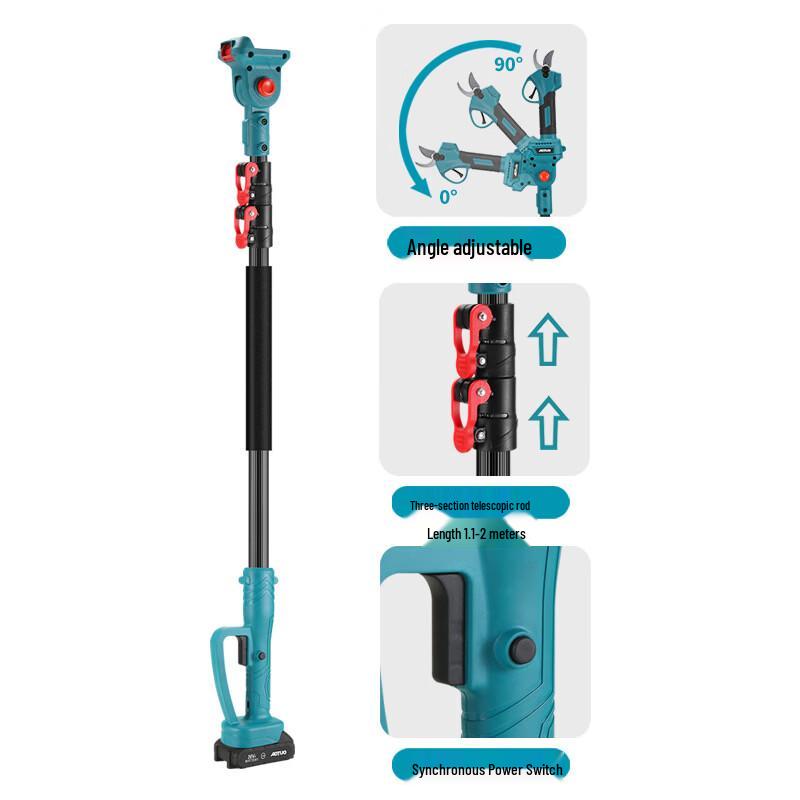 Hantian Gong Electric Telescopic Pruning Shear and Saw CN plug (adapter included)