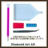 AN-diaart Diamond Art Kit A3 Square Beads for Girls, Cute AM-165