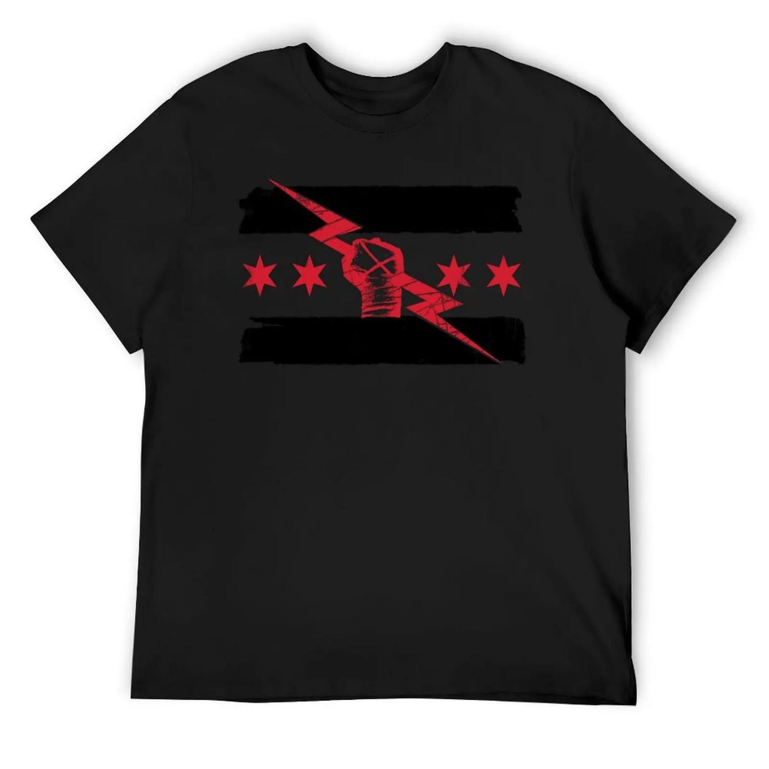 CM Punk T-Shirt summer top custom t-shirts cheap stuff Man t-shirt Short sleeve tee men S