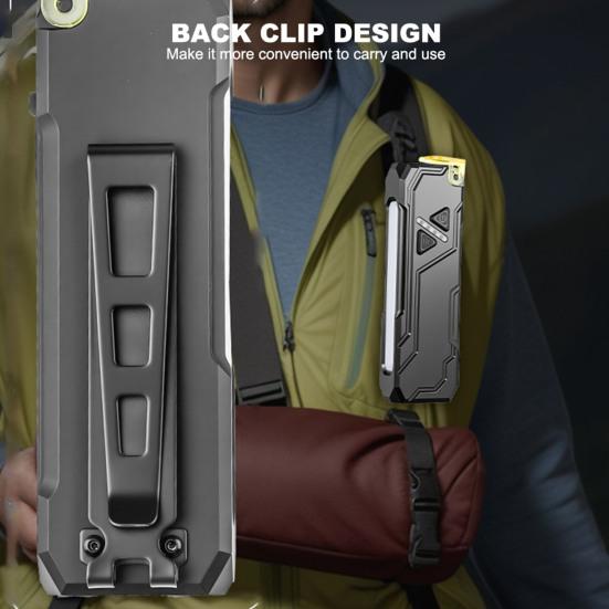 RGB LED Flashlight with Clip Magnetic Modes Adjustable 680 Lumens Rechargeable Multi-function Pocket Flashlight Outdoor Emergency Camping Torch