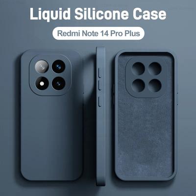 Für Redmi Note 14 Pro Plus 5G Hülle Luxus Flüssigsilikon Handyhülle Für Xiaomi Redmi Note 14 Note14 Pro Plus Stoßfeste Weiche Hülle