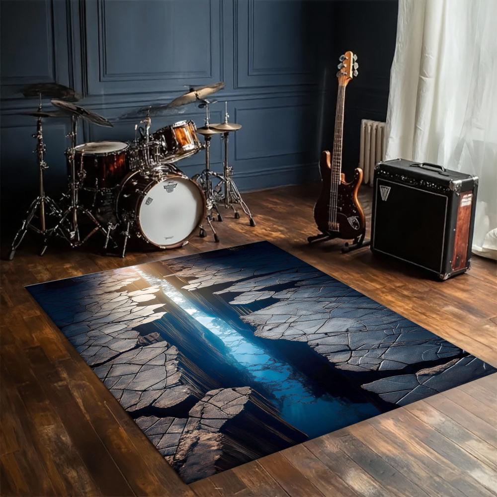 

3D Illusion Rug Deep Hole Design Gaming Room Home Living Room Bedroom Home Decoration Carpets Lounge room Coffee table floor mat 50X80CM