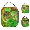 NekoS Combination Noodles Lunch Bag For Women Graphic Design Lunch Box Casual Picnic Cooler Bag Oxford Thermal Tote Handbags