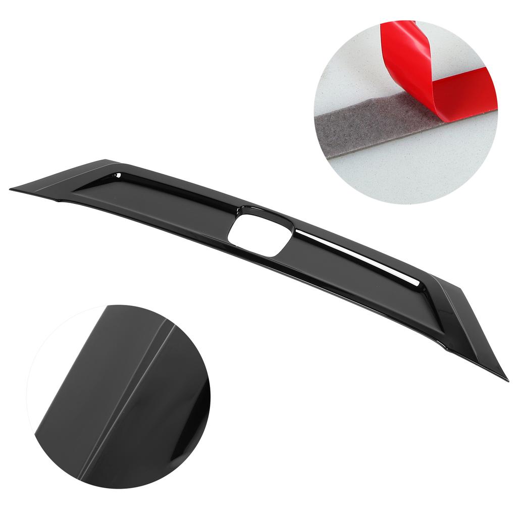 Trunk Gate Lid Panel Rear Door Bottom Decorative Trim Protector Fit for Honda Fit Jazz GR 2020‑2021Black